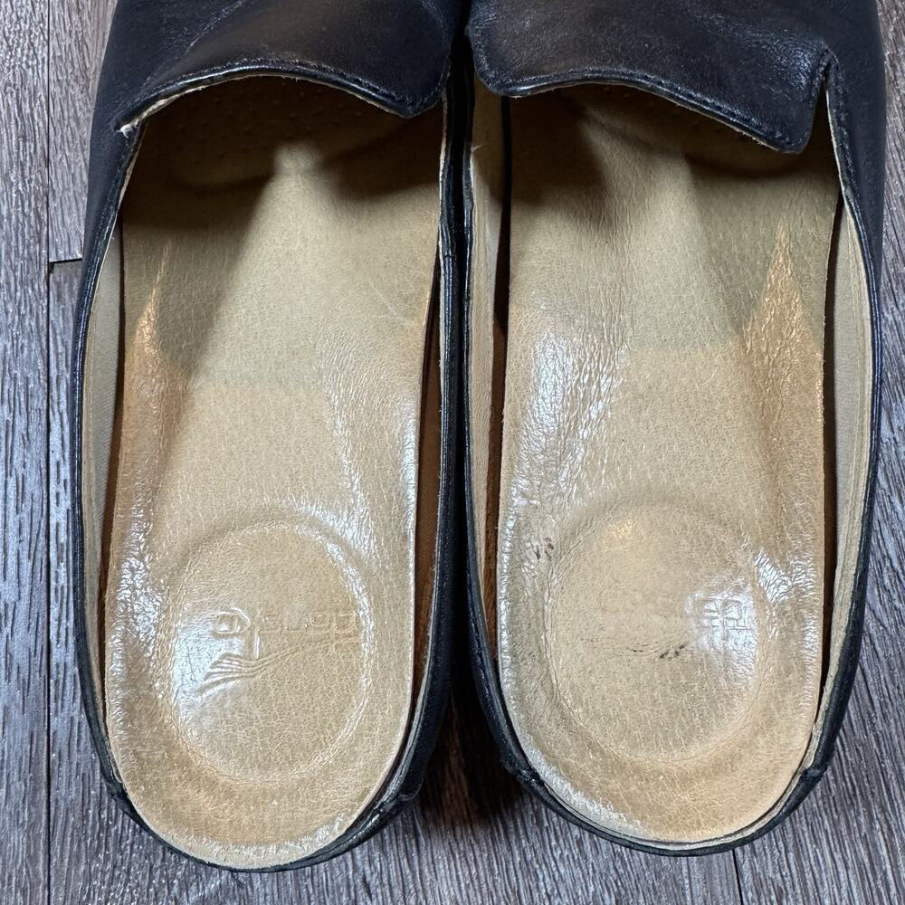 Dansko Lexie Mule Womens 40 Black Leather Slip On Comfort 9.5-10 - Picture 4 of 16